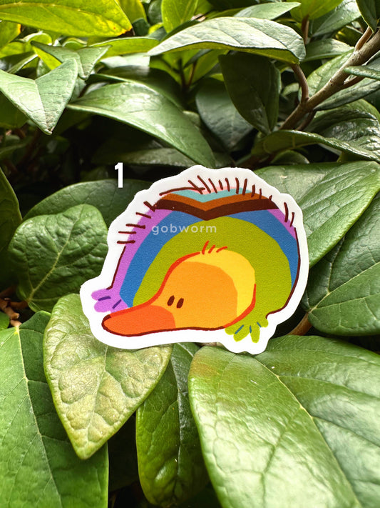 Pride Echidna Stickers