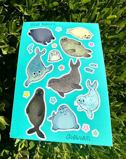 Silly Seals Sticker Sheet