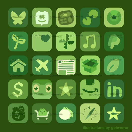Frog App Icons (iOS & Android) (Digital Download)