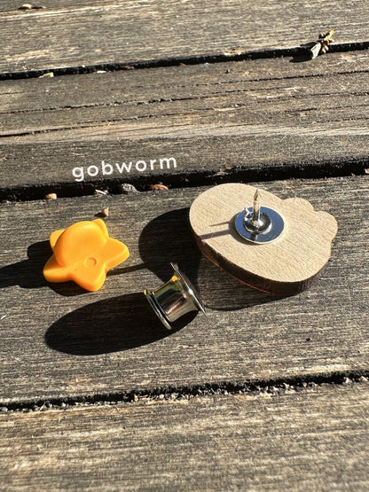 Wooden Animal Pins