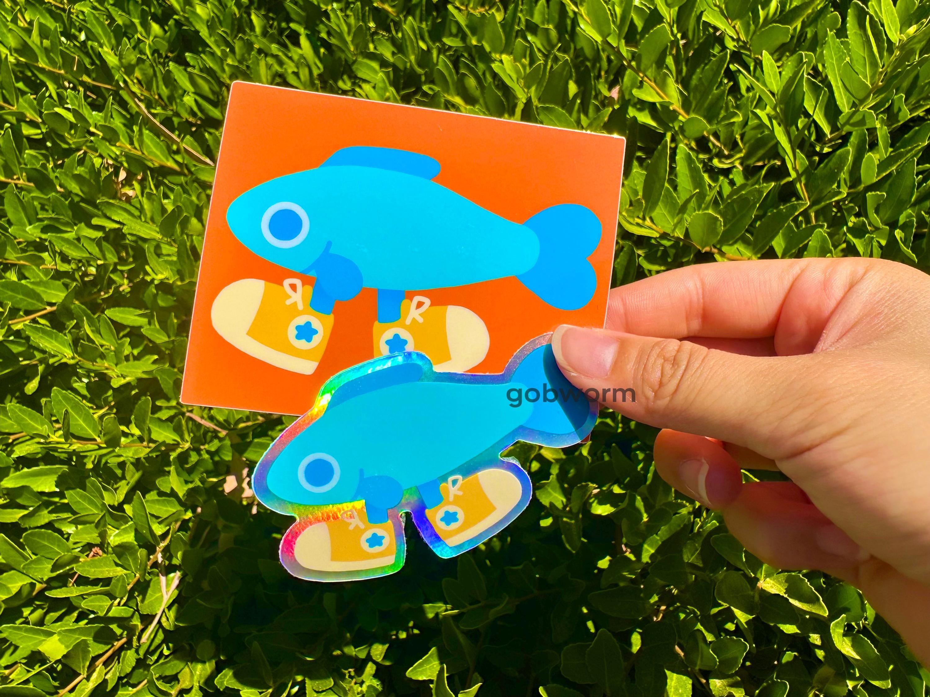 Shoe Fish Sticker – Gobworm