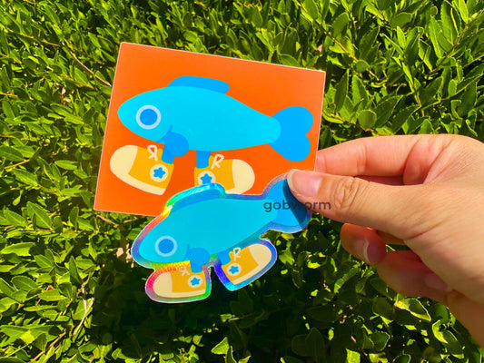Shoe Fish Sticker