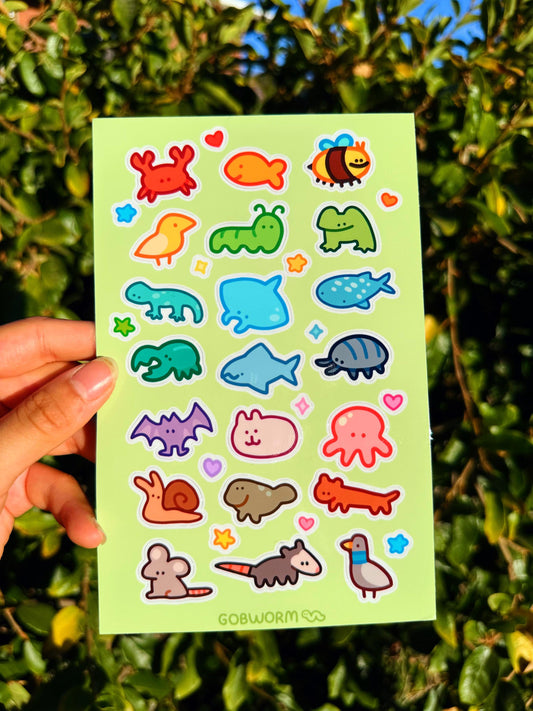 Animal Sticker Sheet