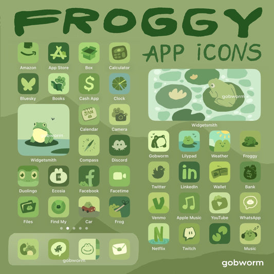 Frog App Icons (iOS & Android) (Digital Download)