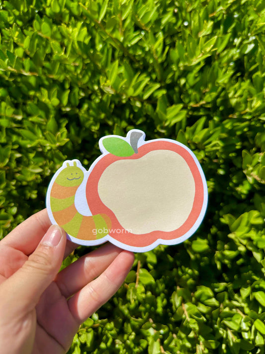 Worm Apple Sticky Notes
