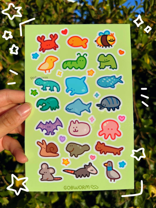 Animal Sticker Sheet