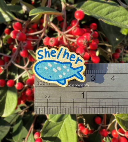 PREORDER Wooden Animal Pronoun Pins