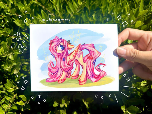 Fluttershy Print 4.2"x 5.5"