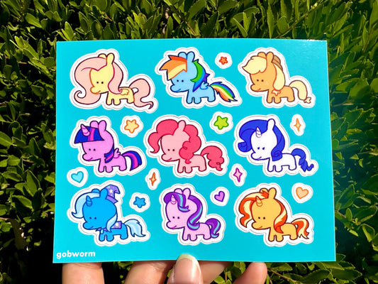 MLP Pony Sticker Sheet