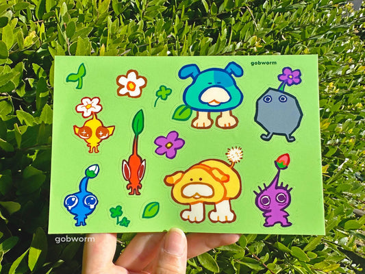 Pikmin Sticker Sheet